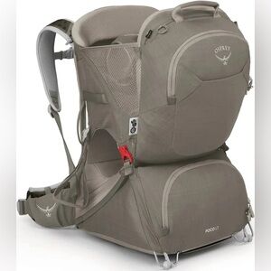 NWT Osprey Poco LT Child Carrier Backpack - Tan Concrete